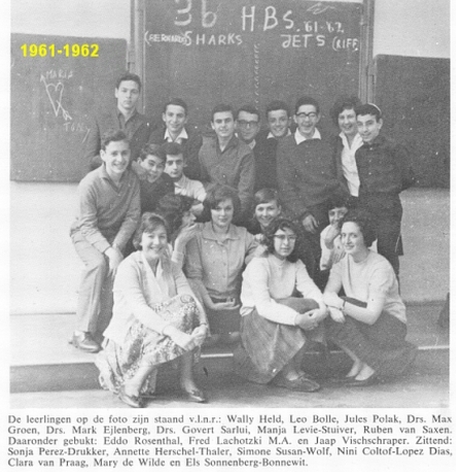 1961-1962-klas 3B HBS-met namen