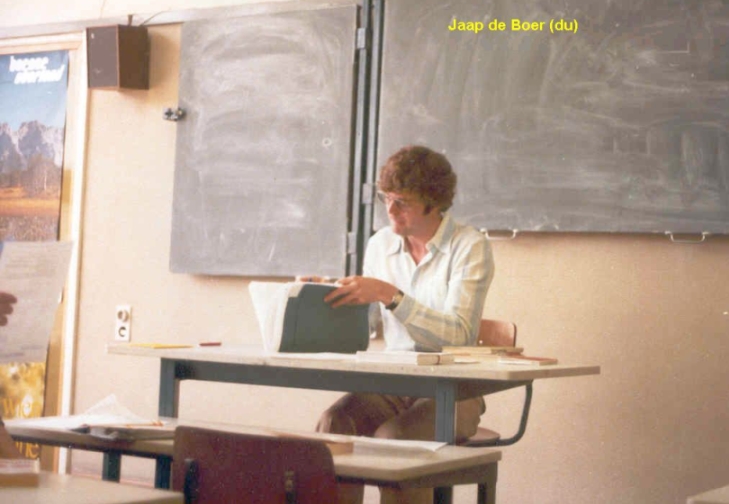 1978-1979-docent-Jaap de Boer
